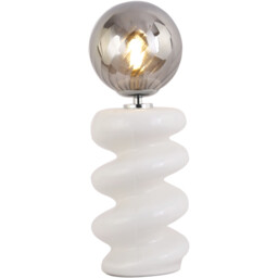 Penny White and Smoke Table Lamp White - thumbnail 4