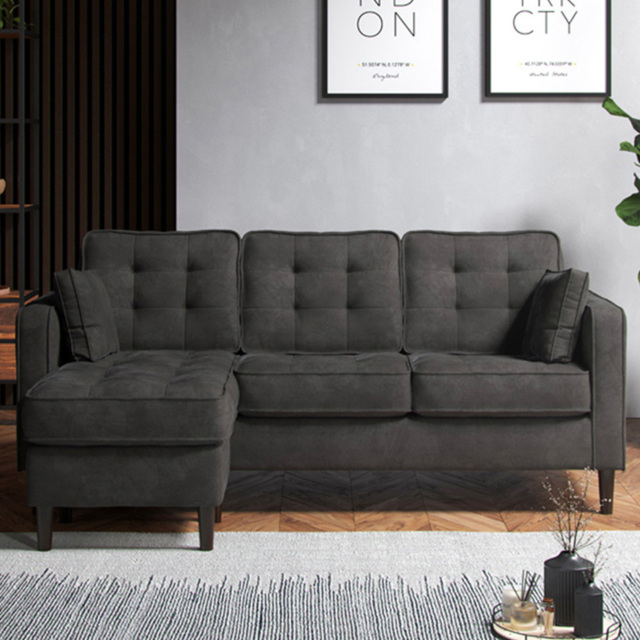 Milo Reversible Chaise Enjoy Graphite Sofa - image 1