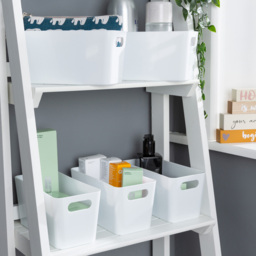 Wham Ice White Rectangular Studio Basket 6.01 5 Pack - thumbnail 2