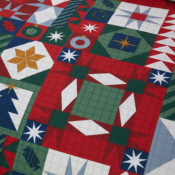 Multicolour Super King Size Novie Patchwork Reversible Duvet Set - thumbnail 4