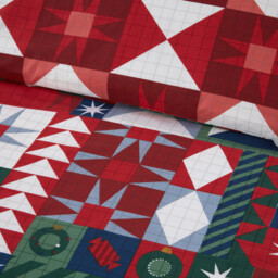 Multicolour Super King Size Novie Patchwork Reversible Duvet Set - thumbnail 2