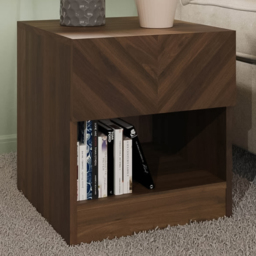 GFW Catania Single Drawer Single Shelf Royal Walnut Lamp Table