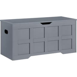 Vida Designs Grey Ottoman Storage Box Large - thumbnail 2