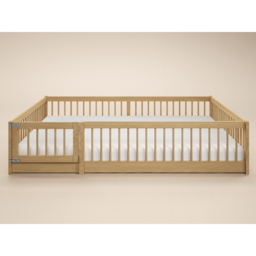 Flair Imogen Natural Small Double Montessori Toddler Floor Bed - thumbnail 2
