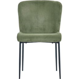 Julian Bowen Leonie Set of 2 Green Velvet Dining Chairs - thumbnail 3