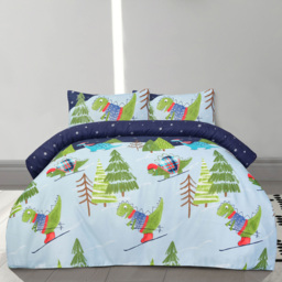 Smart Living Blue Double Dino Skiing Complete Set - thumbnail 1