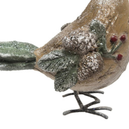 Rustic Robin Ornament Brown - thumbnail 4