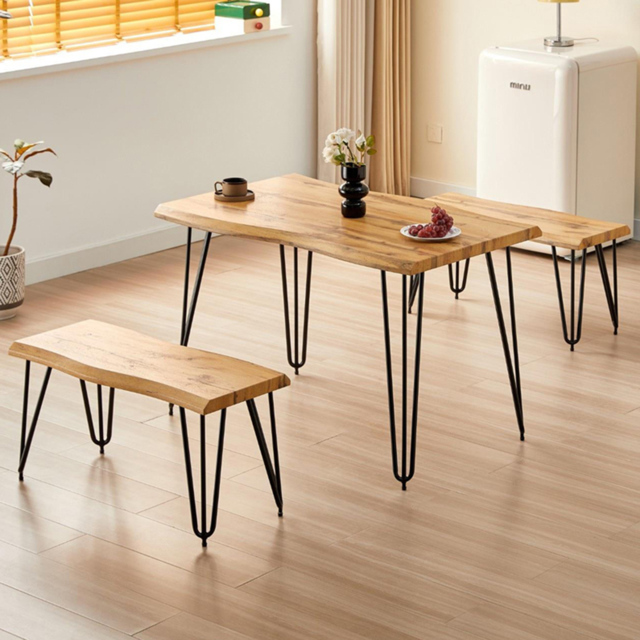 Kosy Koala 4 Seater Rustic Wooden Dining Set - image 1