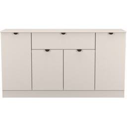 Crowndale Bora 4 Door Single Drawer Matt Kashmir Wide Sideboard Ready Assembled - thumbnail 2