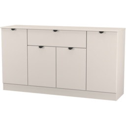 Crowndale Bora 4 Door Single Drawer Matt Kashmir Wide Sideboard Ready Assembled - thumbnail 4