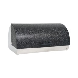 Black and Silver Roll Top Bread Bin - thumbnail 3