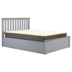 Phoenix Double Stone Grey Ottoman Bed - thumbnail 4