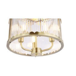 Bonnie Flush Ceiling Fitting Antique Bass - thumbnail 4