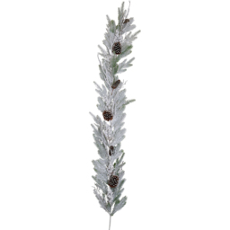 The Christmas Gift Co Snowy Christmas Garland with Pinecones 165cm