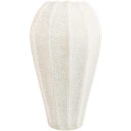 Lottie Tall Metal Vase White - thumbnail 1