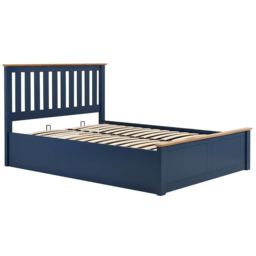 Phoenix King Size Blue Ottoman Bed - thumbnail 2