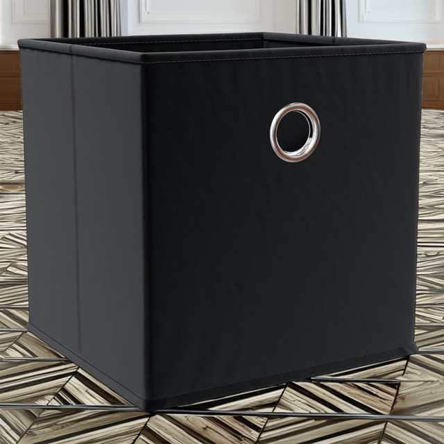 Vida Designs Durham Black Cube Storage Basket - image 1