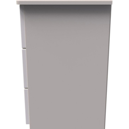 Crowndale Camden 3 Drawer Kashmir Gloss Bedside Table - thumbnail 4