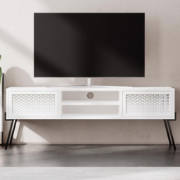 FWStyle Naive White 2 Door TV Unit - thumbnail 1
