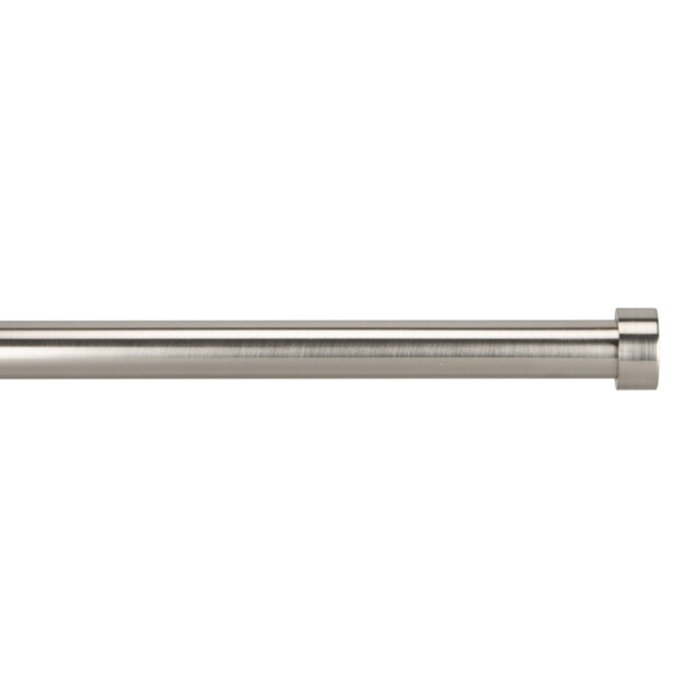 Stockholm 170 to 300cm Extendable Satin Silver Curtain Pole