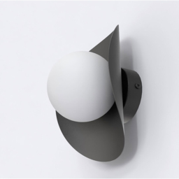 Emibig Fiero White Shade Black G9 LED Wall Lamp - thumbnail 4