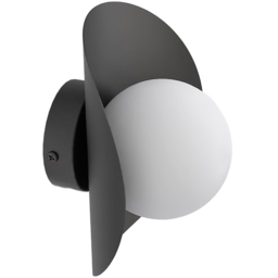 Emibig Fiero White Shade Black G9 LED Wall Lamp