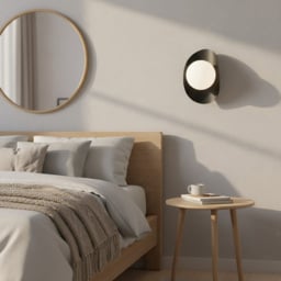 Emibig Fiero White Shade Black G9 LED Wall Lamp - thumbnail 2