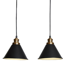 Camden Black and Gold 3 Light Fitting Ceiling Light - thumbnail 4