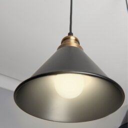Camden Black and Gold 3 Light Fitting Ceiling Light - thumbnail 2