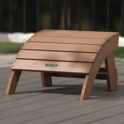 Lifetime Products Adirondack Brown Ottoman - thumbnail 1