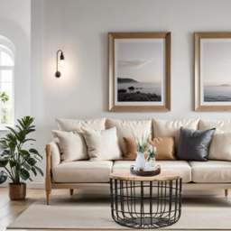 Brooklyn Surrey Solid Wood and Metal Wire Coffee Table - thumbnail 2