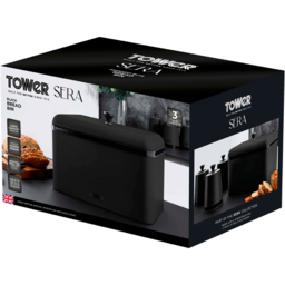 Tower Sera Black Bread Bin - thumbnail 2