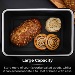 Tower Sera Black Bread Bin - thumbnail 3