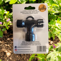 Lighting Legends Elite 2 Way T-Shape Splitter Festoon Outdoor String Light - thumbnail 2