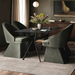 SOLACE+CO Emil Aiko 4 Seater Glass Dining Set - thumbnail 1