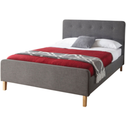 Home Source Ashbourne Grey King Size Bed Frame - thumbnail 2
