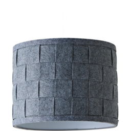 ValueLights Monza Small Grey Felt Weave Drum Shade