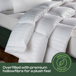 MHG Living White King Size Warm Winter Hollowfibre Duvet 16.5 Tog - thumbnail 4