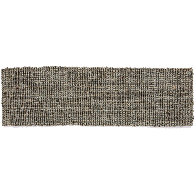 Whitefield Grey Jute Textured Boucle Runner - image 1