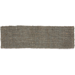 Whitefield Grey Jute Textured Boucle Runner - thumbnail 1