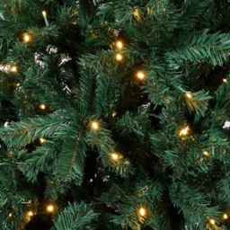 Living and Home Pre-Lit 300 Warm White LED Artificial Christmas Tree with Metal Stand 6.9ft - thumbnail 4