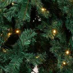 Living and Home Pre-Lit 300 Warm White LED Artificial Christmas Tree with Metal Stand 6.9ft - thumbnail 3