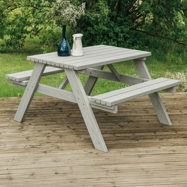 AMATA Ungurs 6 Seater Grey Classic Picnic Table - image 1