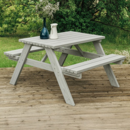AMATA Ungurs 6 Seater Grey Classic Picnic Table - thumbnail 1