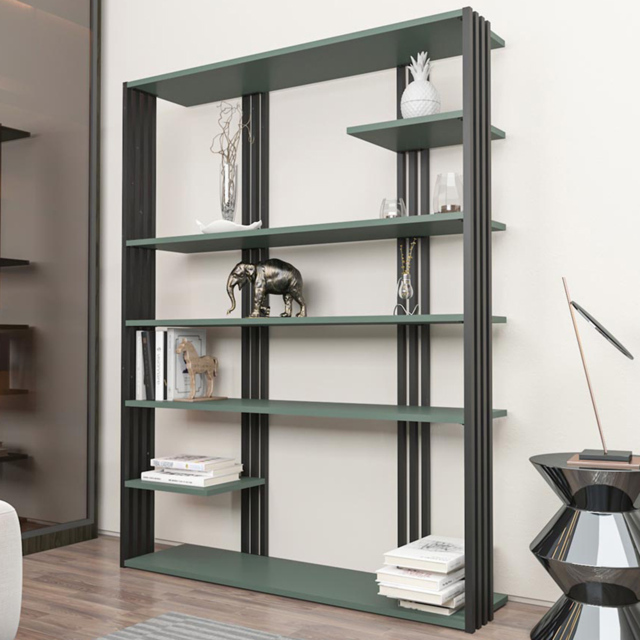 Decorotika Jeni Green and Black 7 Tier Bookcase - image 1