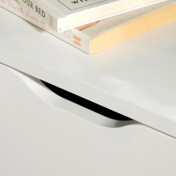 Home Source Nordica White 2 Drawer Bedside - thumbnail 4