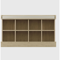 GFW Kempton 2 Tier Oak Shoe Bench - thumbnail 3