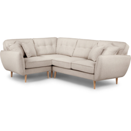 Opry Faro 4 Seater Button Back Beige Right Hand Corner Sofa - thumbnail 2