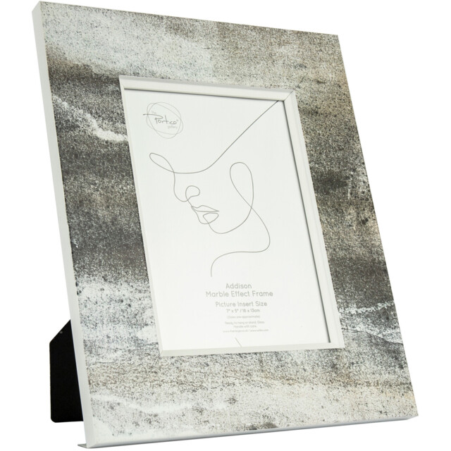 Addison Marble Effect Grey Photo Frame 7 x 5 inch - image 1