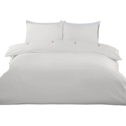 Yasmin Embroidered Duvet Set White Superking - thumbnail 2